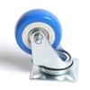 KHJK CHFENG PVC Casters, 4-Pack, Heavy-Duty 2-Inch Air-Cushion Casters, Quiet Wheels, Top Plate, S7 #5 (Blue) view 3