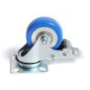 KHJK CHFENG PVC Casters, 4-Pack, Heavy-Duty 2-Inch Air-Cushion Casters, Quiet Wheels, Top Plate, S7 #5 (Blue) view 4
