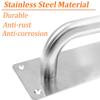 Jiozermi 2-Pack Stainless Steel Door Pull Handles, Commercial Pull Plates for Gates, Restaurants, Bars and Businesses, 20.1 x 6.5 cm view 4