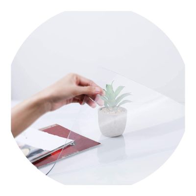 Transparent PVC Table Protector, Washable, 1.5 mm, 75 x 145 cm