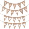 Bride to Be Jute Bunting Banner with Heart Garland for Bachelorette Party view 1