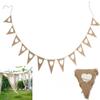 Bride to Be Jute Bunting Banner with Heart Garland for Bachelorette Party view 3