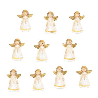 Mini Angel Figurines, Set of 10, 4 cm