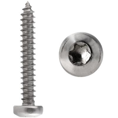 FASTON Pan-Head Sheet Metal Screws TX 2.2 x 6.5 mm, Stainless Steel A2/V2A, 20 pcs