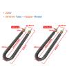 JINGERL U-Type M18/M16 Electric Finned Heating Tube, U-Shaped Finned Heating Element, 220V 500W/800W/1000W/1200W view 2