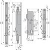 Panic Mortise Lock, Function E, DIN Left, 40 mm Backset view 2
