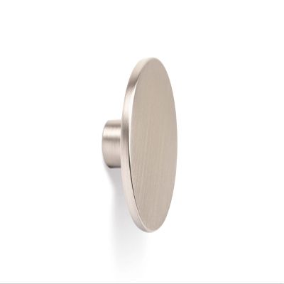 Gedotec COMO Antique Cabinet Knob, Stainless Steel Look, Round Metal, 41 mm, 1-Pack