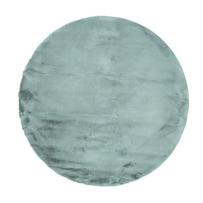 Round High-Pile Rug – Comfy Supreme Turquoise – 120 cm