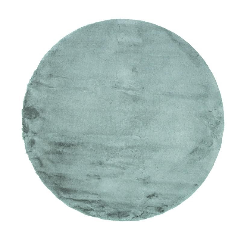 Round High-Pile Rug – Comfy Supreme Turquoise – 120 cm