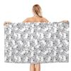 French Bulldog Puppy Microfiber Beach Towel, Large Bath Towel for Adults, Absorbent, Quick-Drying, 80 x 130 cm view 2