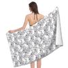 French Bulldog Puppy Microfiber Beach Towel, Large Bath Towel for Adults, Absorbent, Quick-Drying, 80 x 130 cm view 3