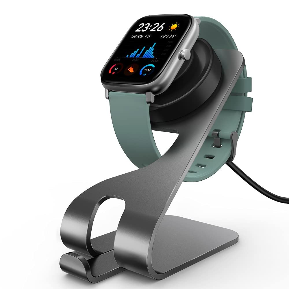 Tading Charging Station for Amazfit GTR 2, GTR 2e, GTS 2 Mini, Gray