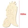 Wooden Chili V2 – Craft Decoration, 5–50 cm, Pack of 50, 28 cm High view 3