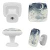 Square Drawer Knobs with Starry Sky and Moon Print, 30 mm, 4-Pack view 2