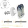 Square Drawer Knobs with Starry Sky and Moon Print, 30 mm, 4-Pack view 3