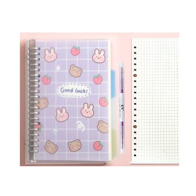 A5/B5 Refillable Spiral Notebook, Cornell, Grid, or Lined Paper