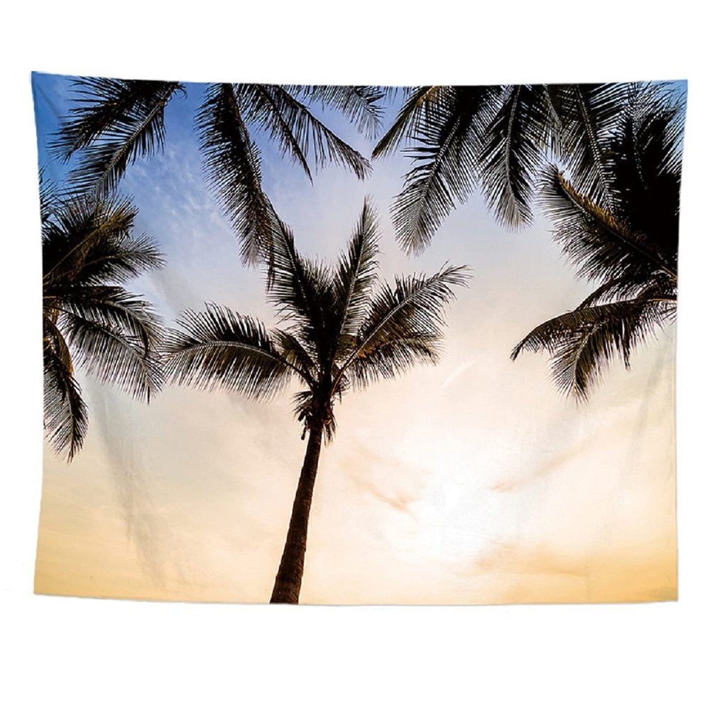 izielad Ethnic Psychedelic Tropical Coconut Palm Tapestry Wall Hanging, 180 x 230 cm (70.8 x 90.5 in)