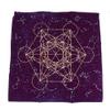 Namvo Tarot Card Altar Tablecloth, Printed Purple Velvet, Sacred Geometry, Jung's Crystal Grid, for Tarot Enthusiasts, Weddings (61 x 61 cm) view 2