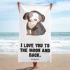 Mr. & Mrs. Panda Dog Relaxing XL Bath Towel – Gift, Beach Towel, Soft Terry Towel view 2