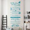 Wall Decal "In This House We Believe in Magic..." Wizard Home Quote [Sky] view 1