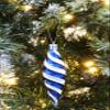 Christmas Concepts 6-Pack 110 mm Large Spiral-Shaped Baubles, Glossy & Glittered Christmas Tree Decorations view 2
