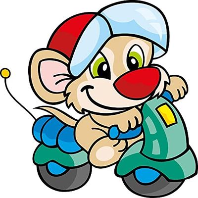Bambinella Iron-On Patch - Moped Animal