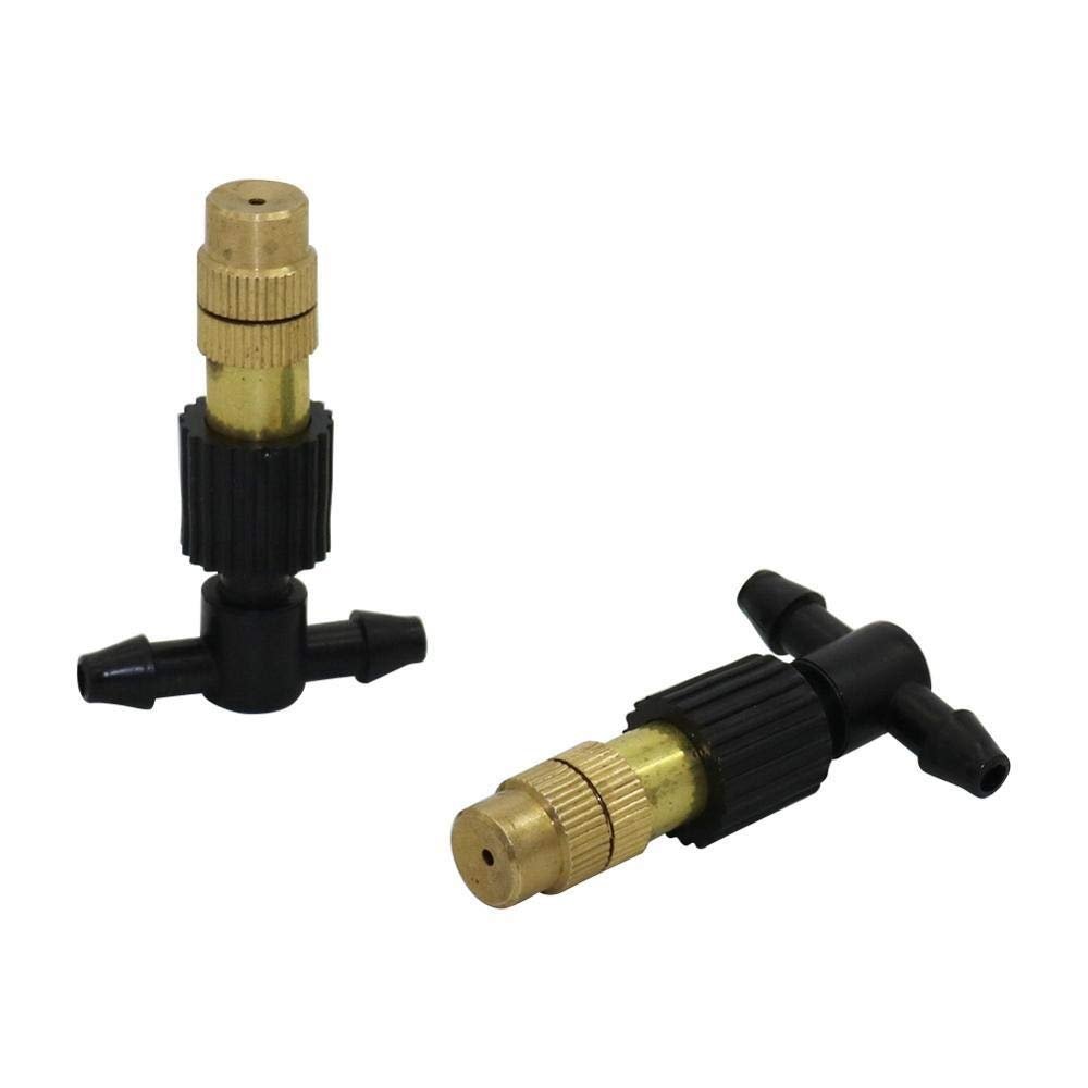 20-Piece Plant Mister Set with 6 mm Adjustable Copper Nozzles and 4 mm Barbed T-Connectors