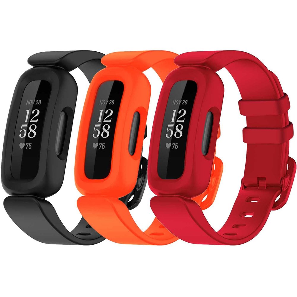 TopPerfekt Bands Compatible with Fitbit Ace 3 for Kids, Soft Silicone, Waterproof, 3-Pack