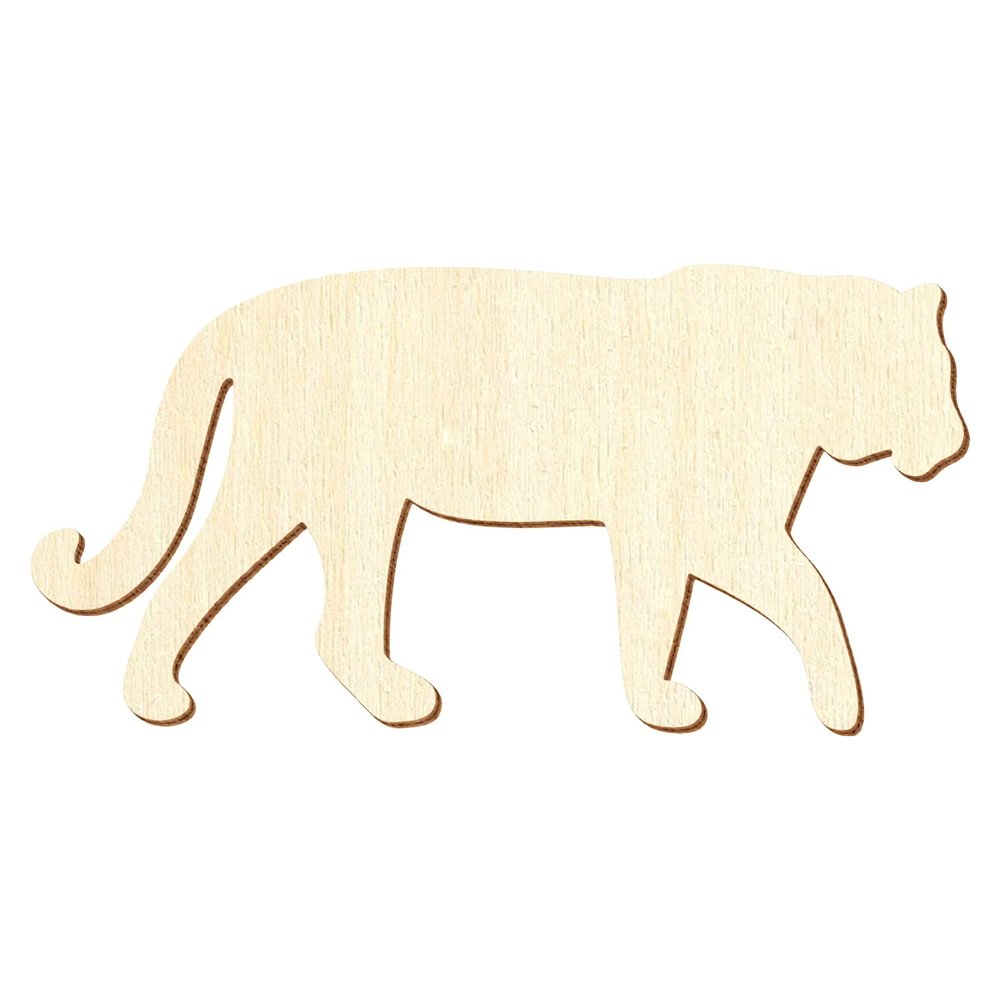 Wooden Tiger V1 – Craft Decoration, 3–50 cm, Pack of 50, Width: 10 cm