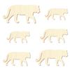 Wooden Tiger V1 – Craft Decoration, 3–50 cm, Pack of 50, Width: 10 cm view 2