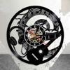 ELD 30 cm Guitar Vinyl Record Wall Clock, Musical Wall Art view 1