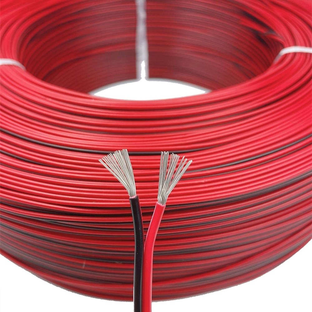 KEPOHK 2-Pole Tinned Copper Electrical Cable, 26 AWG, 12 V, 20 m