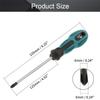 Utoolmart Phillips Screwdriver, Round Shaft, Two-Tone Non-Slip Handle, 6 x 125 mm, 1 pc view 2