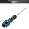 Utoolmart Phillips Screwdriver, Round Shaft, Two-Tone Non-Slip Handle, 6 x 125 mm, 1 pc view 3