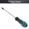 Utoolmart Phillips Screwdriver, Round Shaft, Two-Tone Non-Slip Handle, 6 x 125 mm, 1 pc view 4