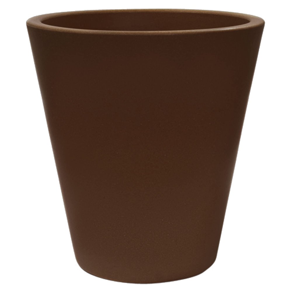 WELLHOME MOBILIARIO & DECORACIN Flower Pot, Polyethylene, Rose Gold, 50 x 50 cm, Brown