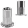 FASTON M6x16 mm Flat-Head Rivet Nuts, Stainless Steel A2/V2A, 250-Pack view 1