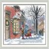 Cross-Stitch Kit Christmas Wishes, 11-Count Full-Range Embroidery Starter Kit, DIY for Kids and Adults, Family Decoration, 16 x 20 in view 1