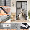 Magnetic Automatic-Closing Fly Screen Door, Black, 115 x 235 cm view 3