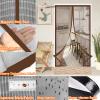 Magnetic Self-Closing Fly Screen Door, Brown, 70 x 260 cm view 3