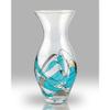 Nobile Glassware 44701 Mosaic Tulip Vase, Glass, 31 cm, Turquoise view 1