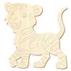 Wooden Tiger Cub Decoration, 5–50 cm, 50-Pack, 39 cm High view 1