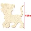 Wooden Tiger Cub Decoration, 5–50 cm, 50-Pack, 39 cm High view 3