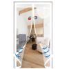 Magnetic Fly Screen Door, Automatic Closing, No-Drill Adhesive Installation, White, 135 x 195 cm view 1