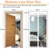 Magnetic Fly Screen Door, Automatic Closing, No-Drill Adhesive Installation, White, 135 x 195 cm view 2