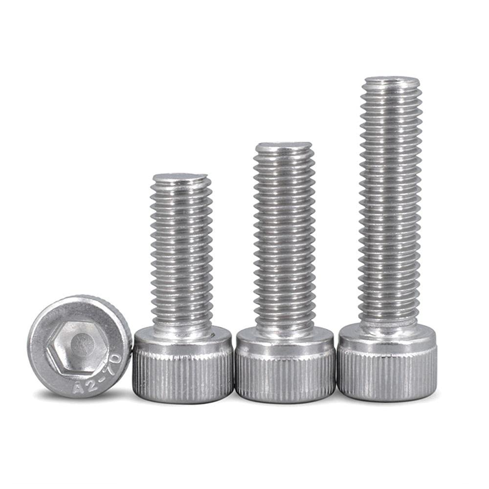 304 Stainless Steel Hex Socket Screw, Cylinder Head Screw, Cup Head Screw, M6-M6 × 45 [10 Pieces]