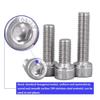 304 Stainless Steel Hex Socket Screw, Cylinder Head Screw, Cup Head Screw, M6-M6 × 45 [10 Pieces] view 4