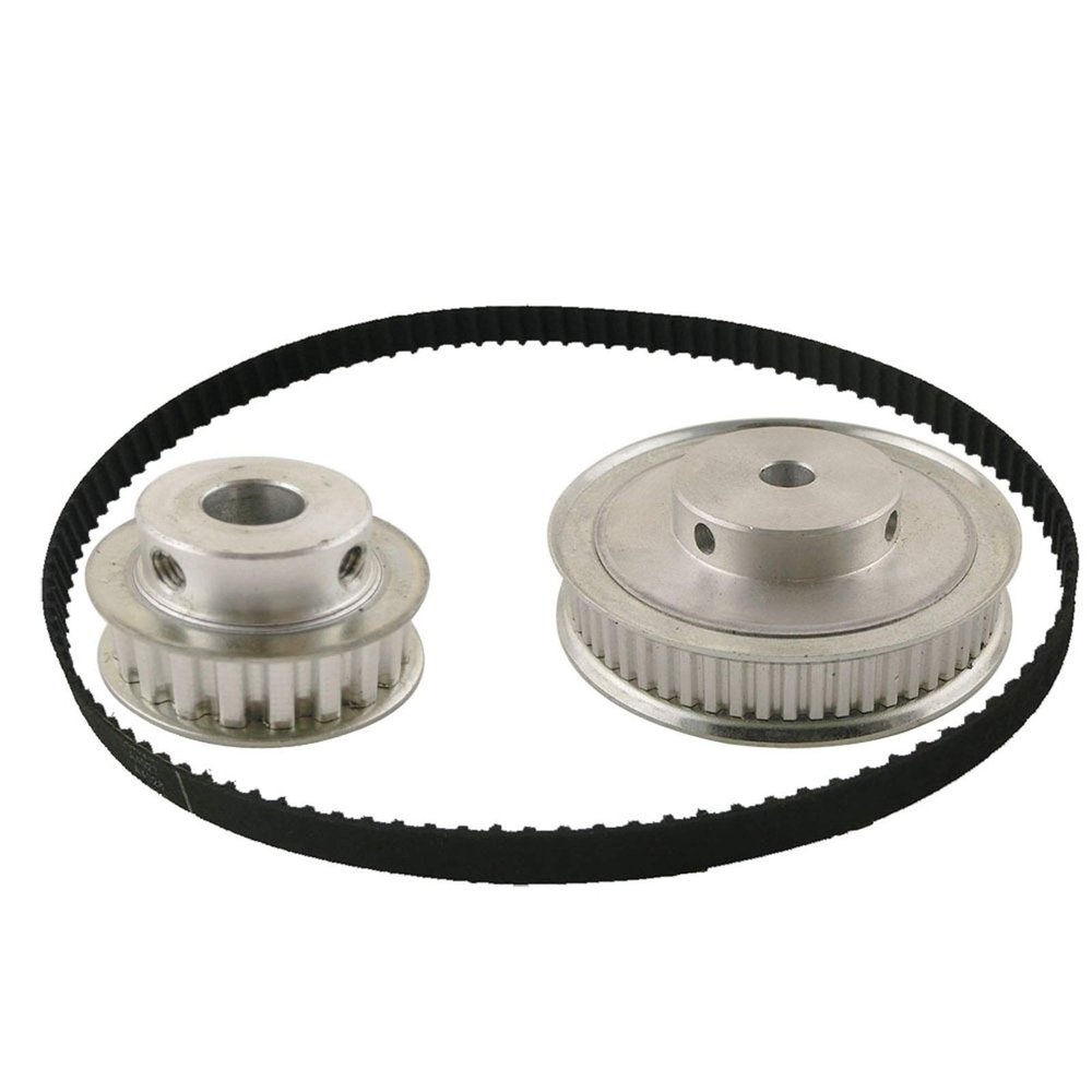 JINchao XL Timing Pulley Set, 20T:60T, 1:3/3:1 Ratio, 80 mm Center Distance, 148XL Belt
