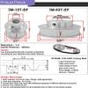 Pangocho Jinchao HTD3M Timing Pulley Kit, 15T/60T, 1:4 Reduction view 2