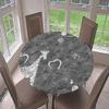 Morbuy Elastic Round Tablecloth, Waterproof, Washable, Giraffe, 90 cm Diameter view 3